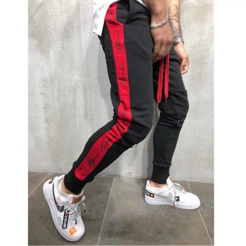 CELANA JOGGER PANTS PRIA COWOK JOGER PANJANG ROCKET FASHION TRAINING OLAHRAGA MOTIF