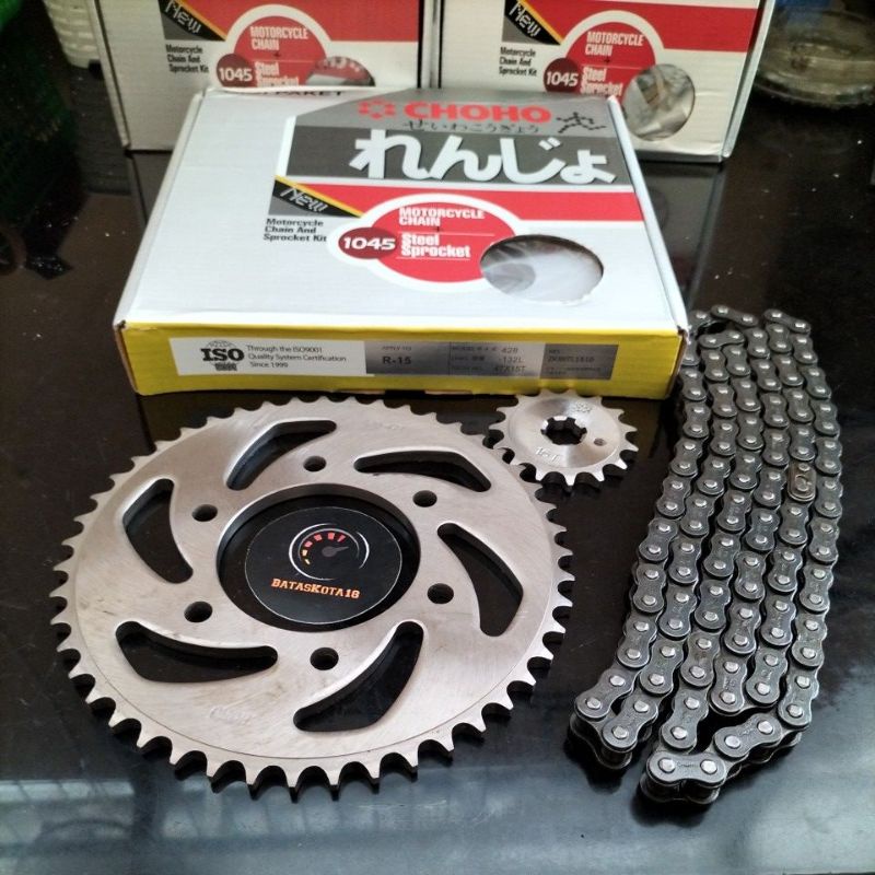 Gir set gear paket 15-47T 132 R15 R 15 lama old baja choho