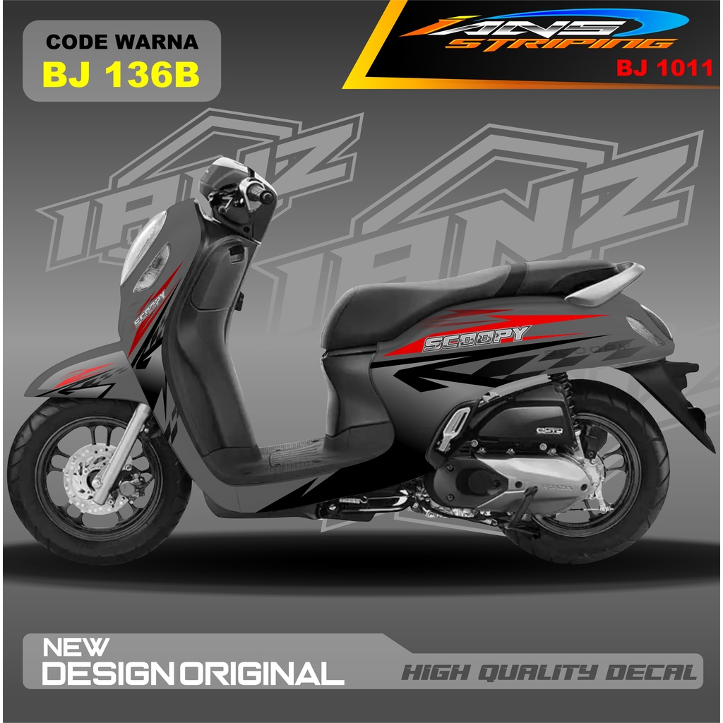 DECAL STICKER HONDA SCOOPY FULL BODY / STICKER VARIASI SCOOPY TERBARU  / STICKER SCOOPY