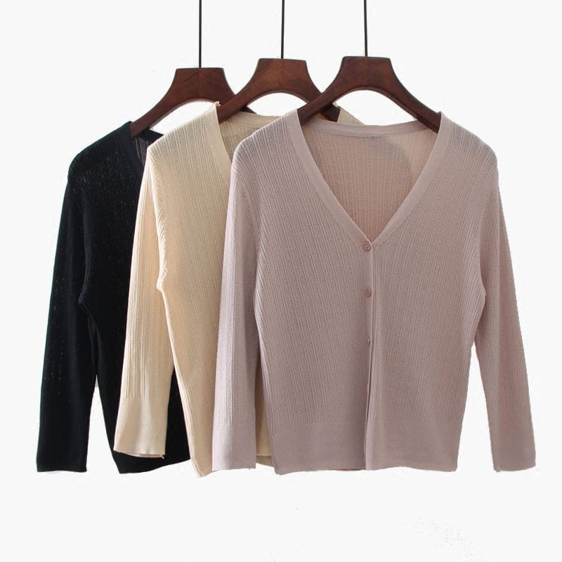 Cardigan Basic Cantik / Rajut Premiun / Bahan Tebal / Lux Cardigan Basic