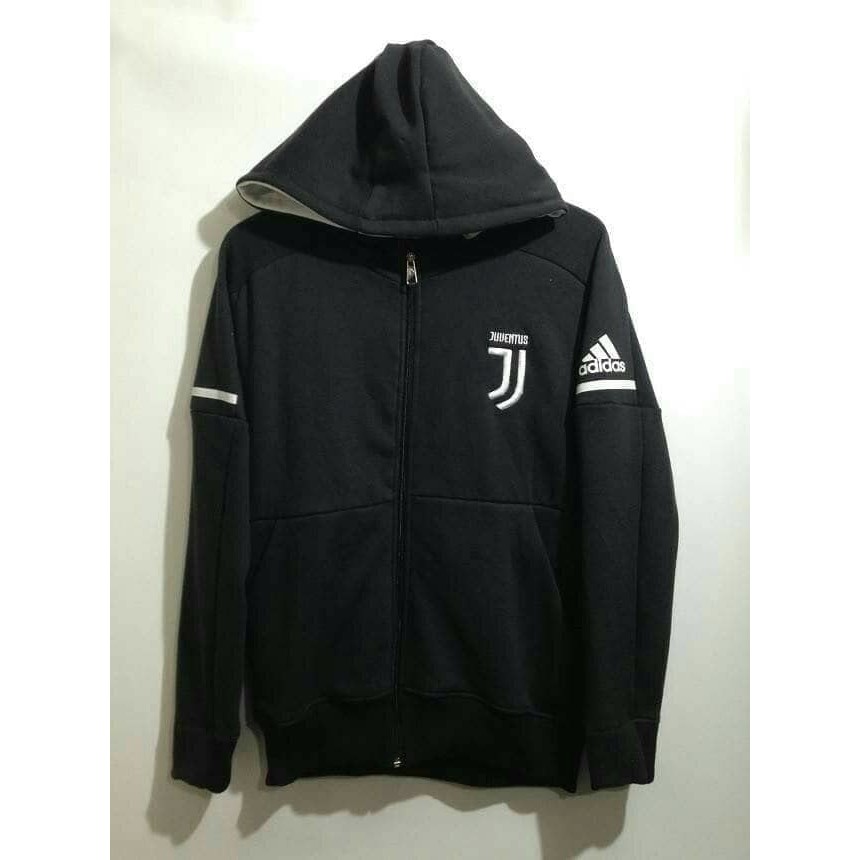 IMPORT TERMURAH GRADE ORI JAKET GRADE ORI HOODIE ZNE JUVENTUS HITAM BLACK 2 TERBARU