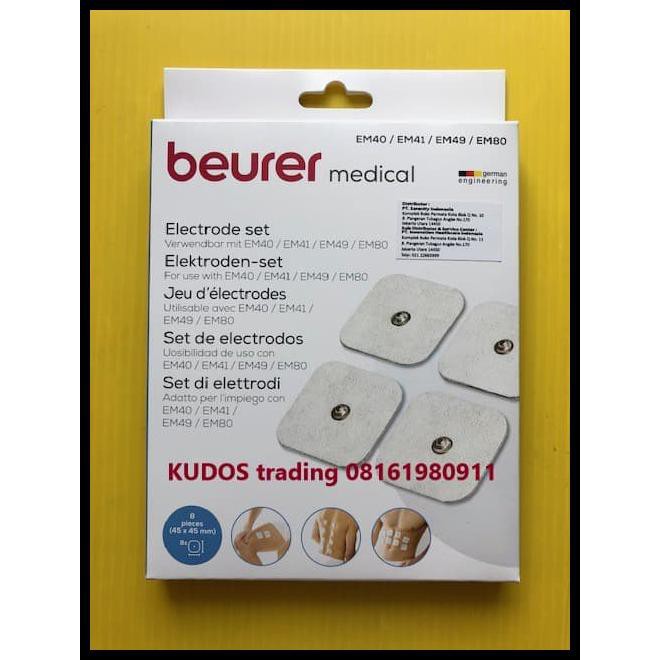 ELECTRODE BEURER EM-49 PAD EMS / TENS ORIGINAL - EM49 - ISI 8 PCS
