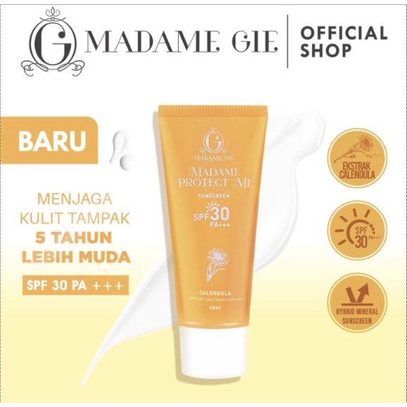 Madame Gie Sunscreen Protect Me SPF 30 Sunblock UV BPOM Original