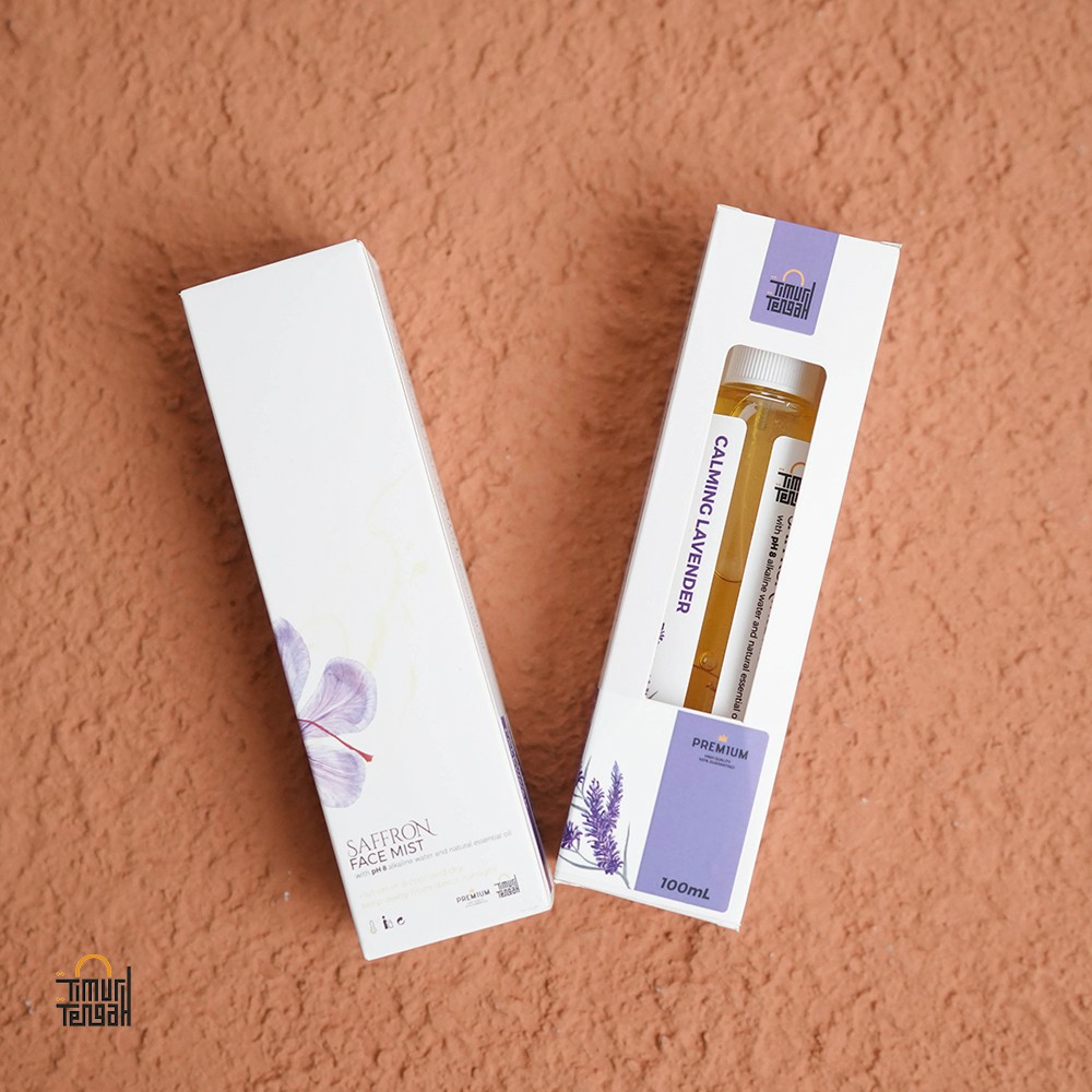 Face Mist Saffron Calming Lavender 100 ml Original Facemist FREE MASKER WAJAH 10 gram