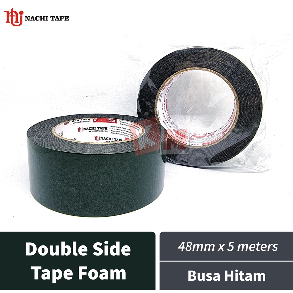 Double Side Foam Tape Busa Spon Nachi 48 mm / 2 Inch x 5 meter Hijau / 48mm