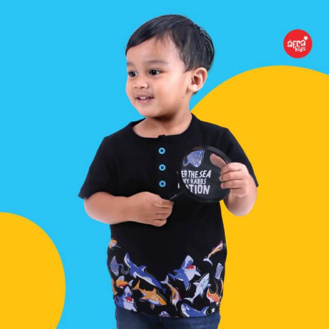 Baju anak Afrakids Ikan Hiu Keren