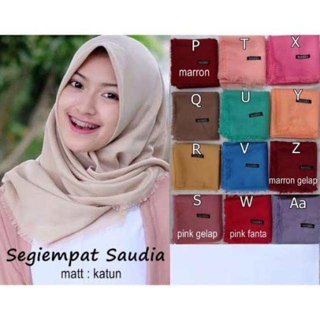 JILBAB SEGIEMPAT SAUDIA BAHAN BERKUALITAS 1KG MUAT 12PC