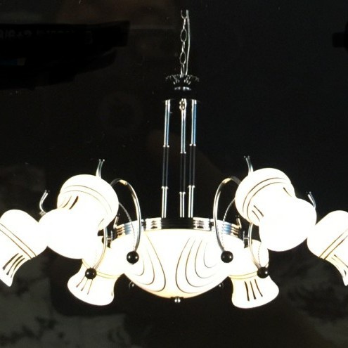 LAMPU GANTUNG HIAS MINIMALIS MEWAH 8 LAMPU RUANG TAMU