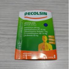 DECOLSIN BATUK &amp; FLU 1 STRIP @ 4 KAPSUL