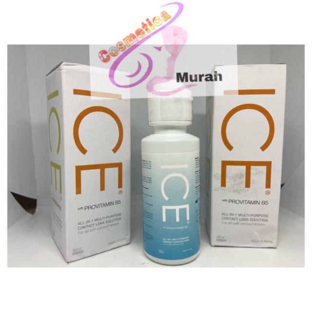 [ 60 &amp; 120 ml ] cairan pembersih softlens ICE // X2 60 ml // air ice kecil // air softlens X2 kecil || pembersih lensa X2 sedang