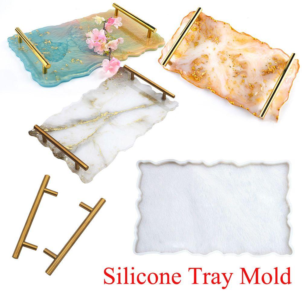 TOP Tray Mould Handmade Resin Irregular Tatakan Gelas