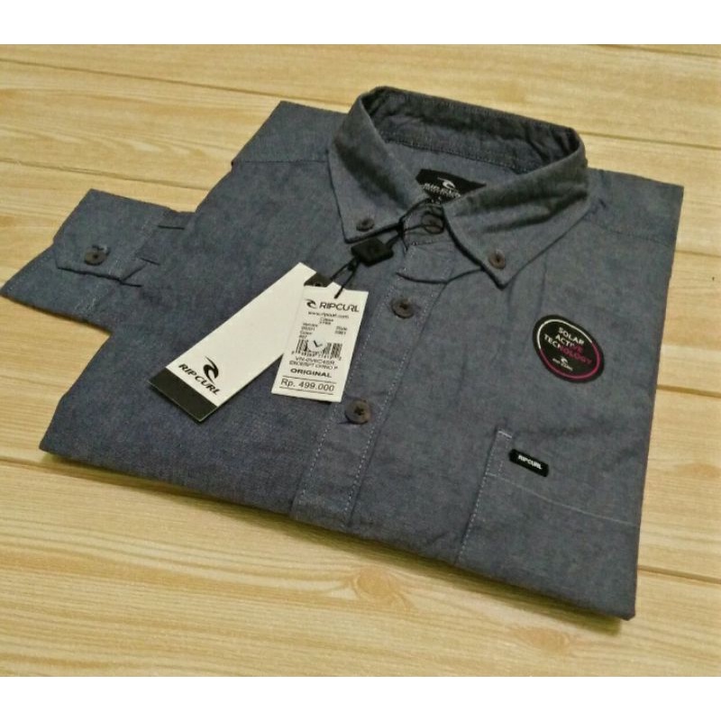 KEMEJA LENGAN PANJANG ORIGINAL ART PREMIUM / KEMEJA POLOS PANJANG PRIA MERK QUICKSILVER / KEMEJA POL