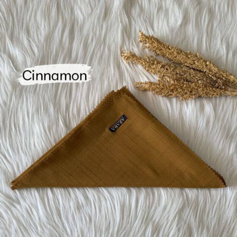 Jilbab SANDI MORSE LC azara voal waffel lasercut terbaru kerudung segiempat murah grosir terbaru-Sanmor Cinnamon