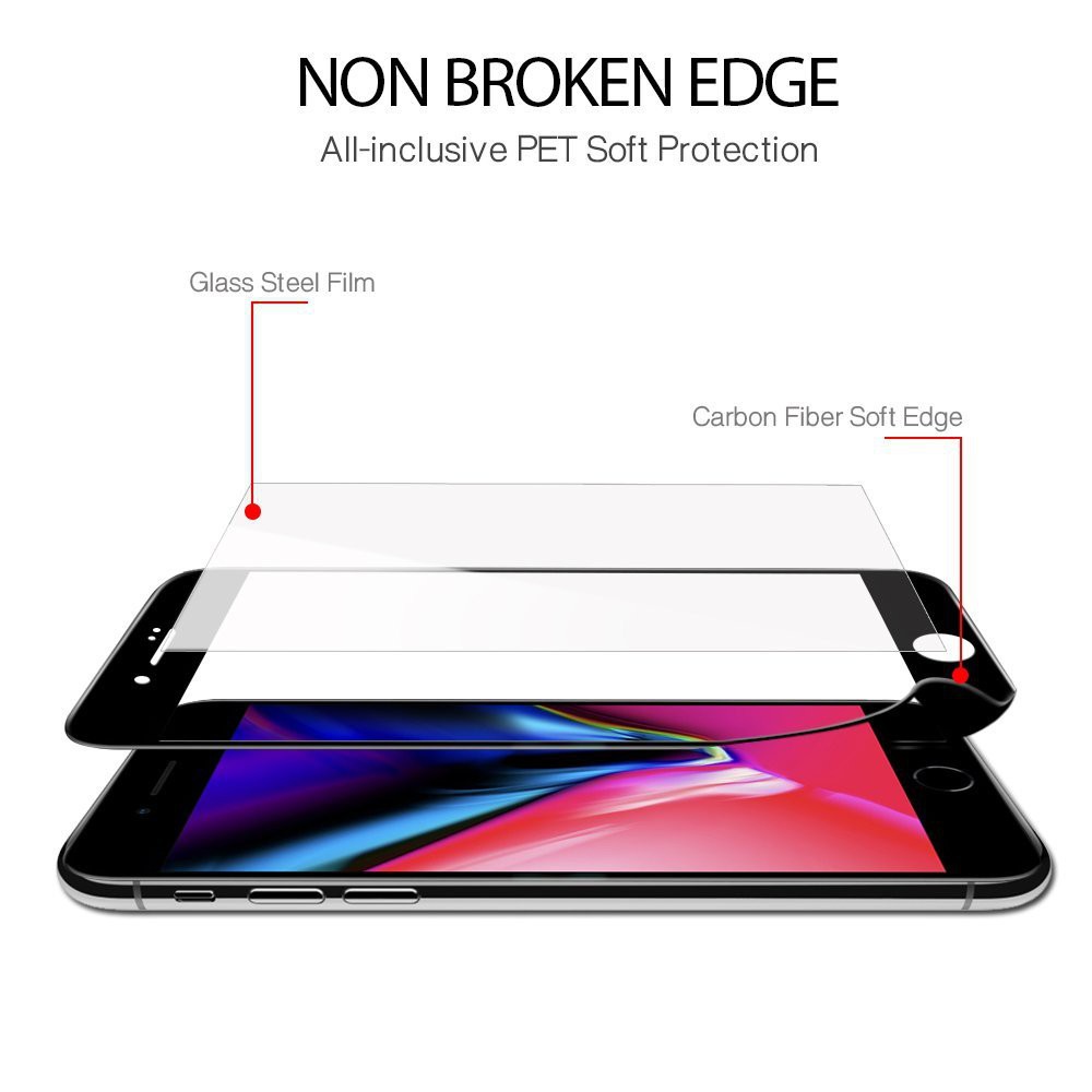 Premium Pelindung Layar Tempered Glass Curved 3D Untuk Apple iPhone 11 Pro Max X XR XS 8 6 7 Plus