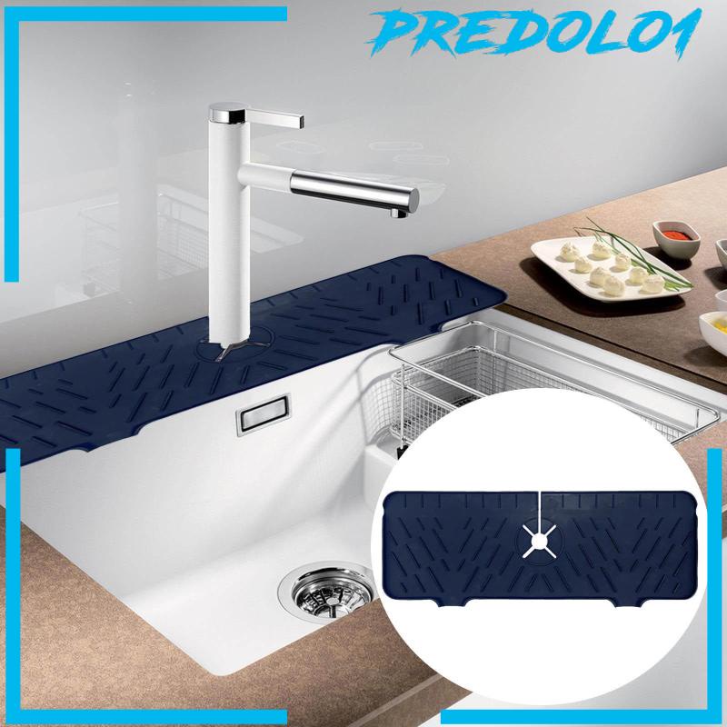 Silicone Kitchen Faucet Sink Splash Guard Sink Draining Pad Behind Faucet