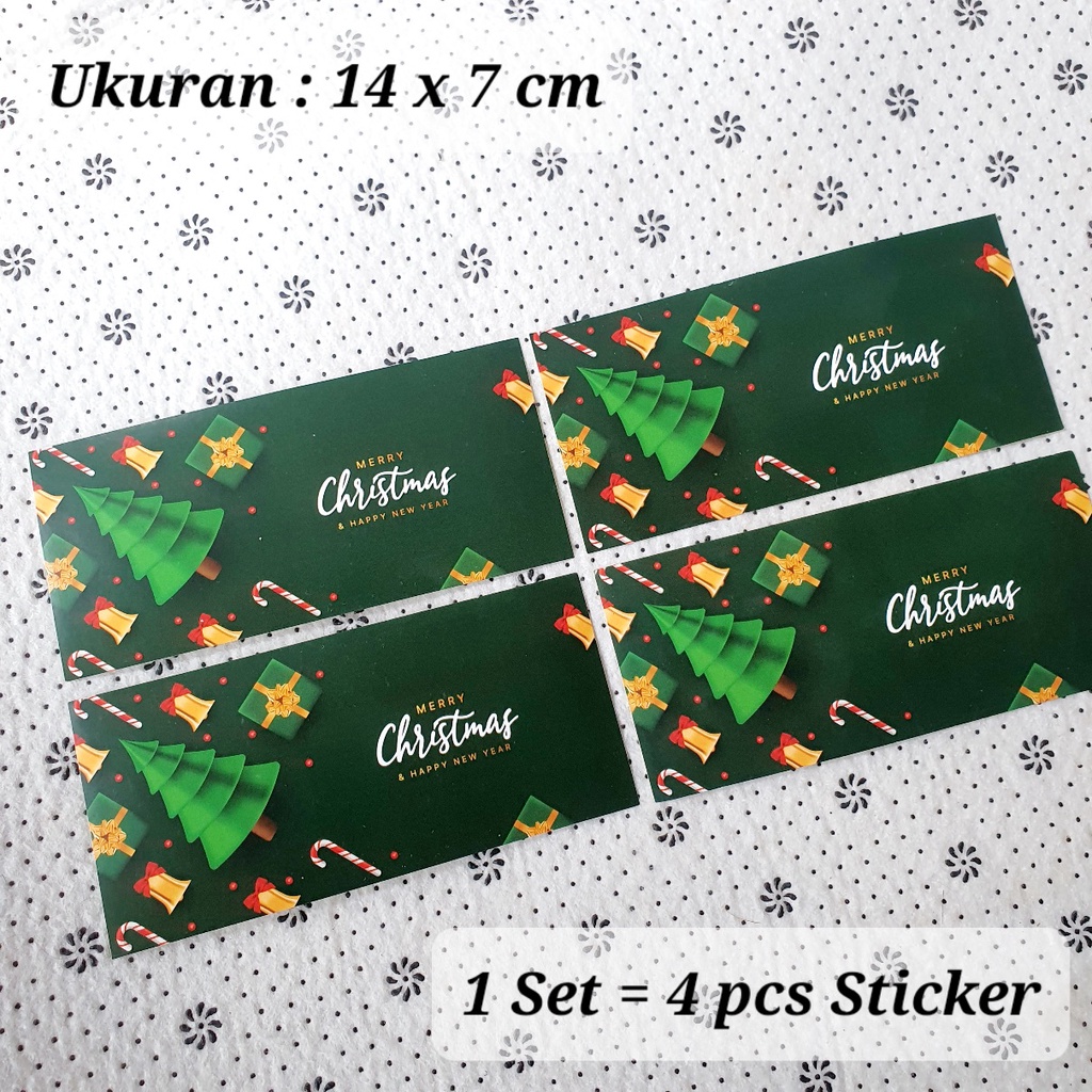 

(4 pcs) Sticker Natal / Christmas Jumbo