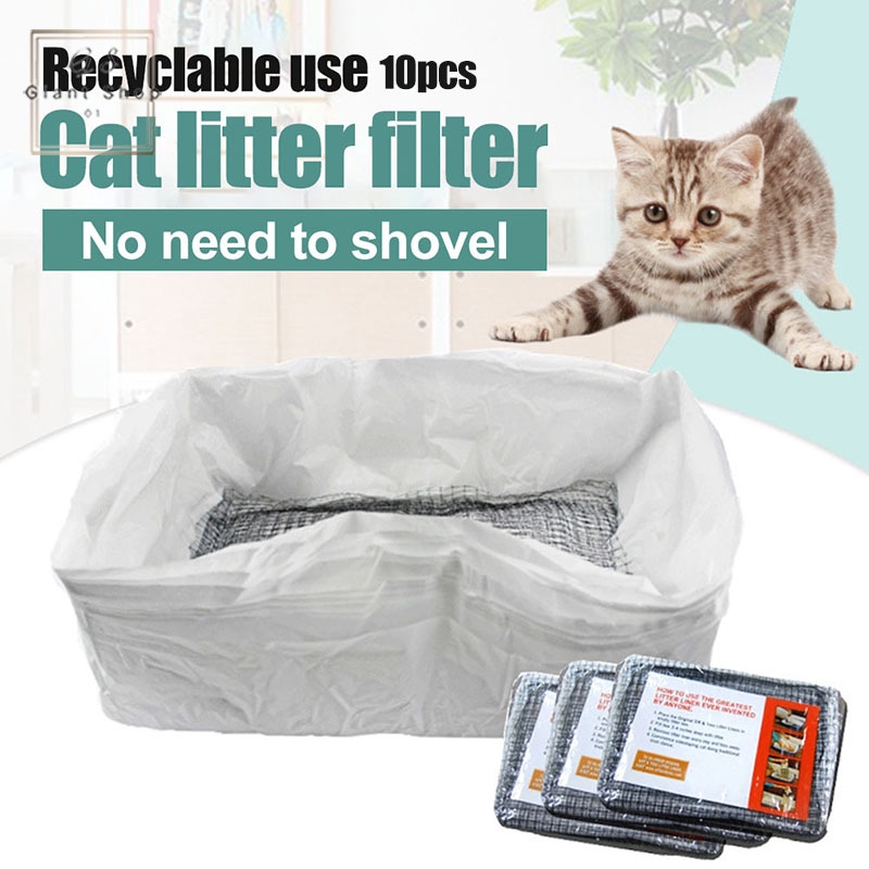 Alfapet Kitty Cat Sifting Litter Box Liners 10 Count Cat Lovster