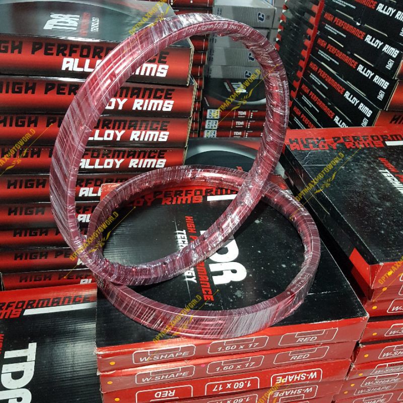 VELG TDR WX UKURAN 140 160 RING 17 MERAH BIRU HITAM GOLD