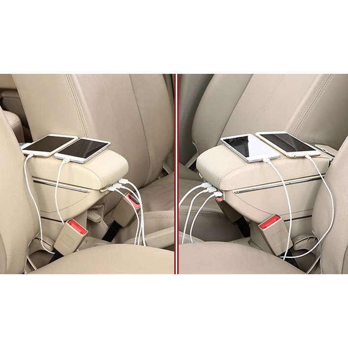 Armrest Box Kotak Alas Lengan ALL NEW SUZUKI ERTIGA MAZDA VX-1 dual stack 7 Port USB Charger