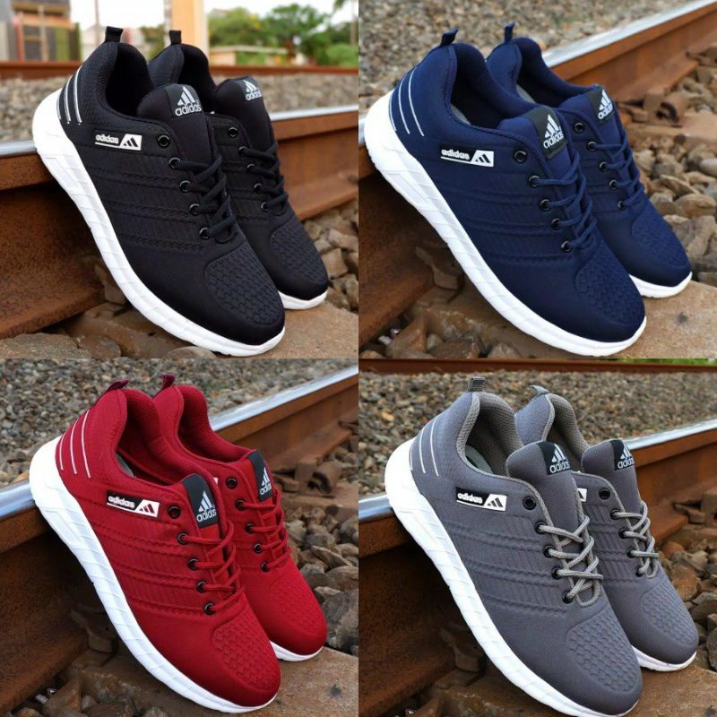 sepatu snaker pria wanita Adidas runing joging