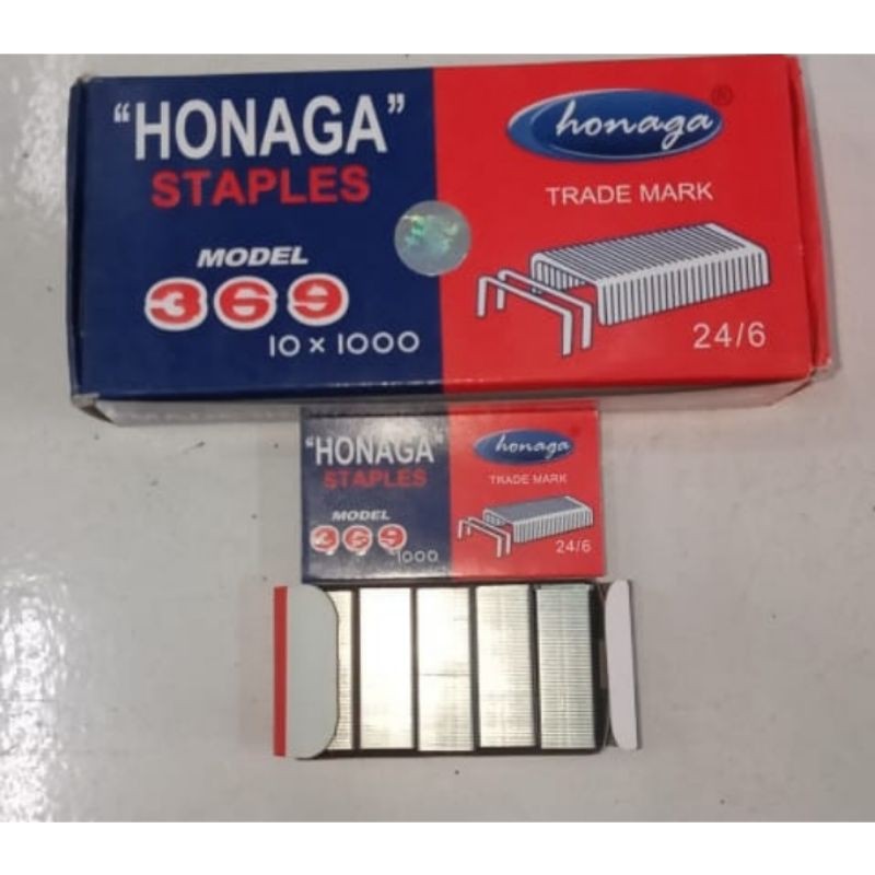 

Isi Stapler Honaga 24/6 Model 369 / Isi Stepler / Isi Staples / Isi Hekter