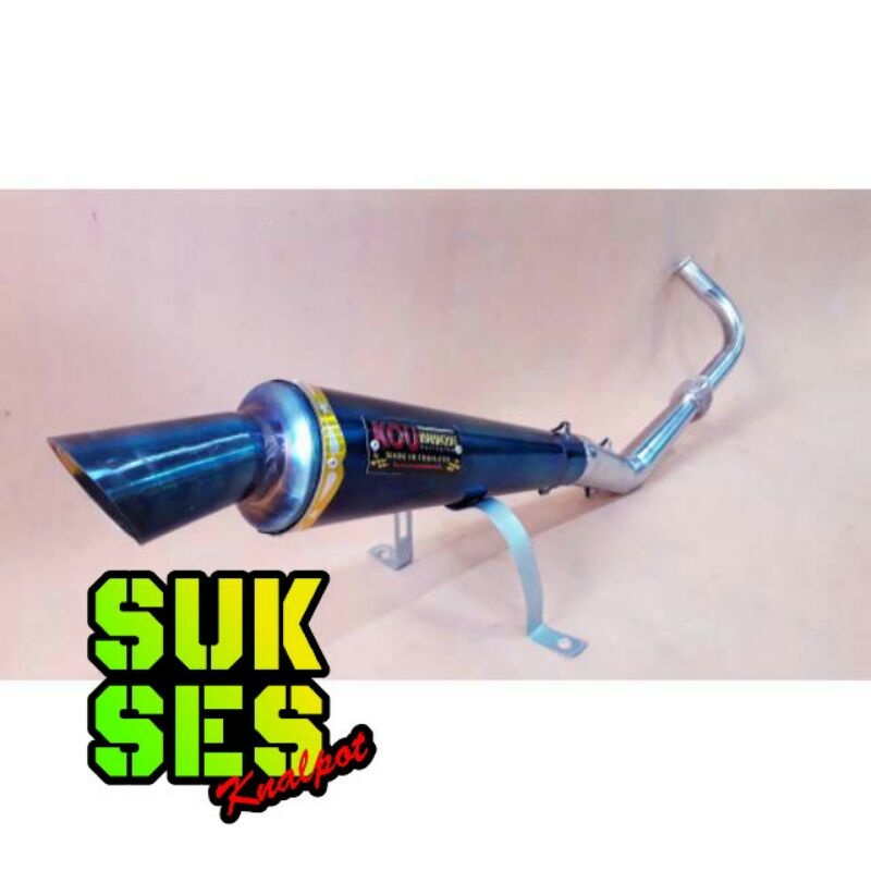 Knalpot Racing Kou Bluemoon Supra x 125, Revo, Blade, Kharisma,fino fi