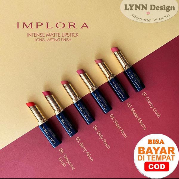 IMPLORA Intense Matte Lipstick / Implora intensif lipstik / Implora Lipstick Matte Intense