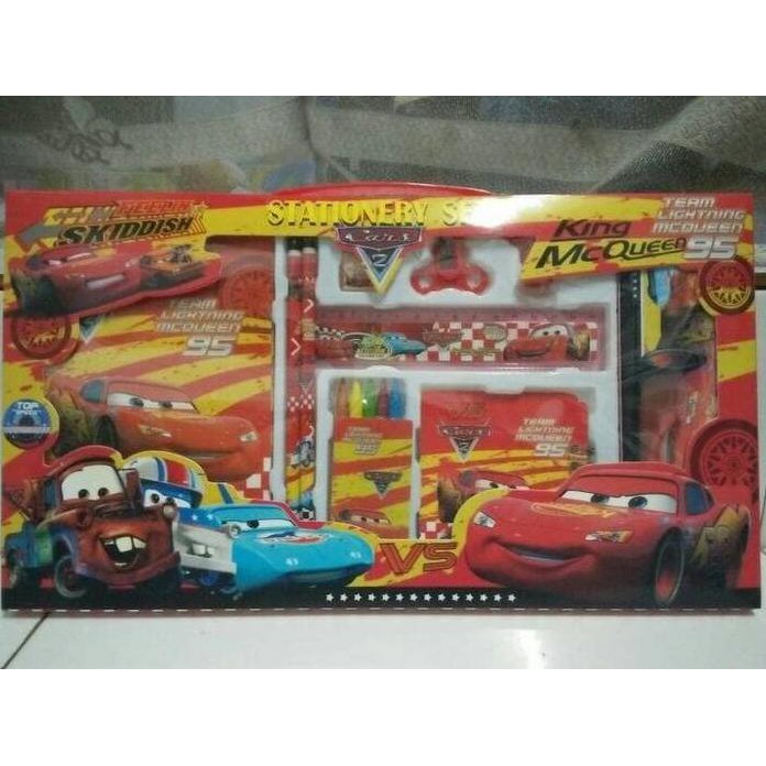 

1 set perlengkapan cars / set tulis karakter cars / sekolah sry77
