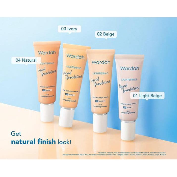 `ღ´ PHINKL `ღ´ ᘺᗩᖇᕲᗩᕼ Wardah Lightening Fondation alas bedak spf 30 hasil natural dengan perlindungan matahari