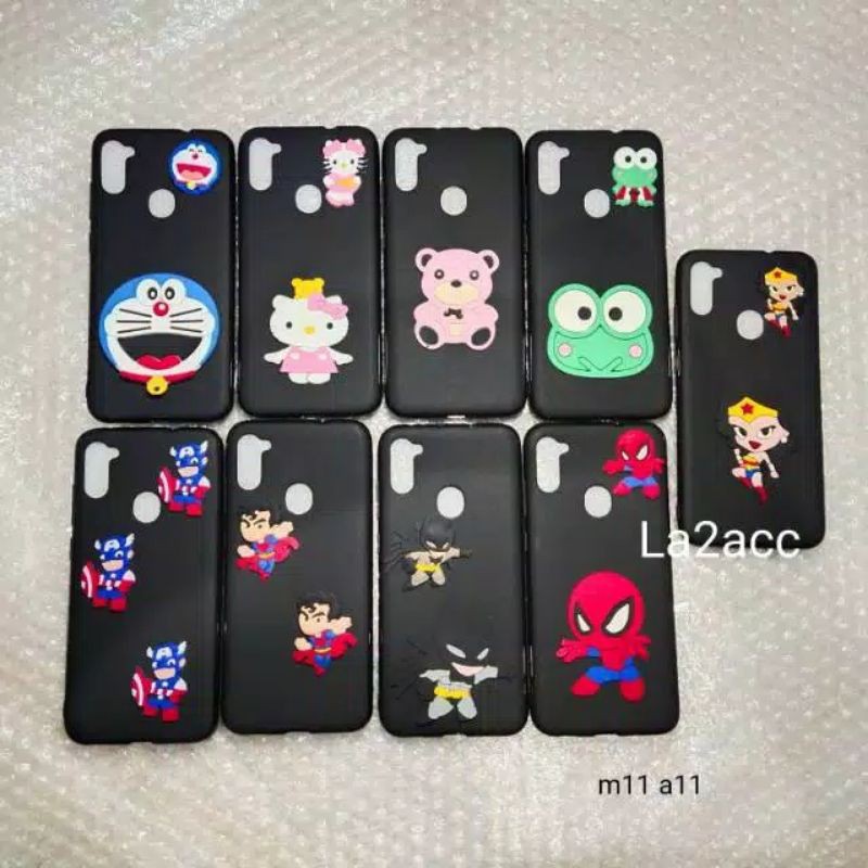 case softcase soft case silikon silicon Samsung A11 M11 Samsung A 11 M 11 karakter polos