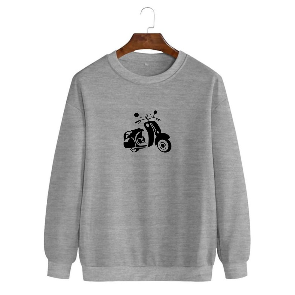 BAJU SWEATER VESPA / BAJU KAOS LENGAN PANJANG KEREN / BAJU SWEATSHIRT KEKINIAN