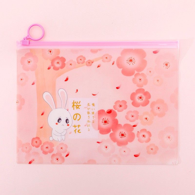 Tempat Pensil / Pouch Serba Guna Bahan Plastik Mika Beraneka Motif