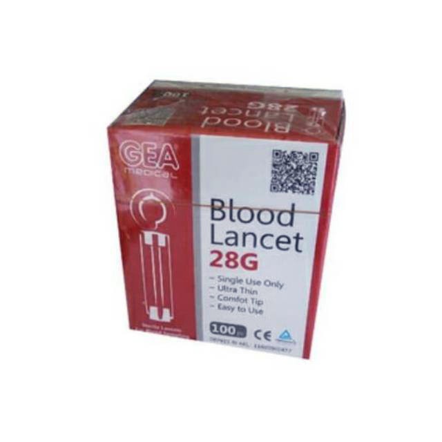 Blood Lancet 28G - Jarum Lancet 28G GEA isi 100 pcs