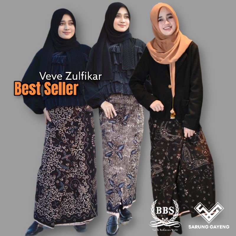 (GP) SARUNG BATIK TULIS BAKARAN style JUMBO PREMIUM VEVE ZULFIKAR