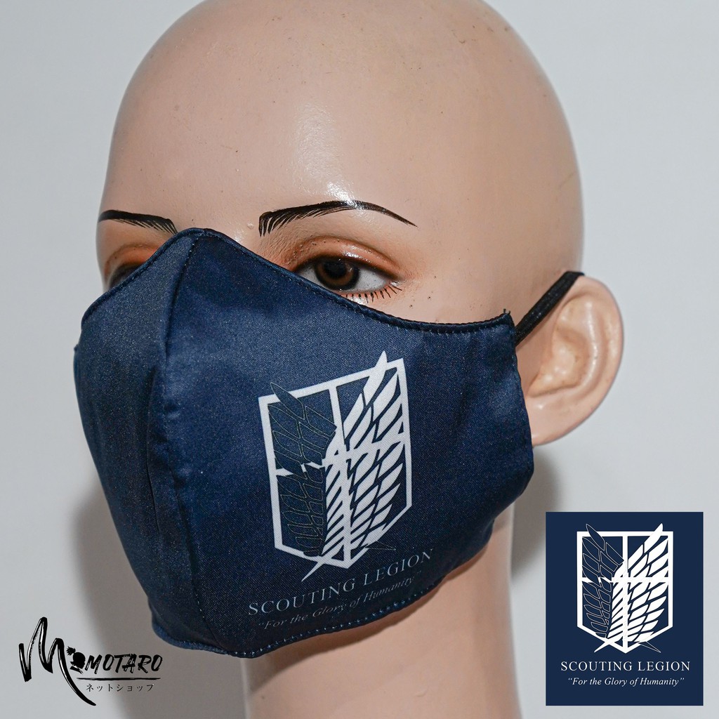 Masker Anime Attack on Titan / Shingeki no Kyojin