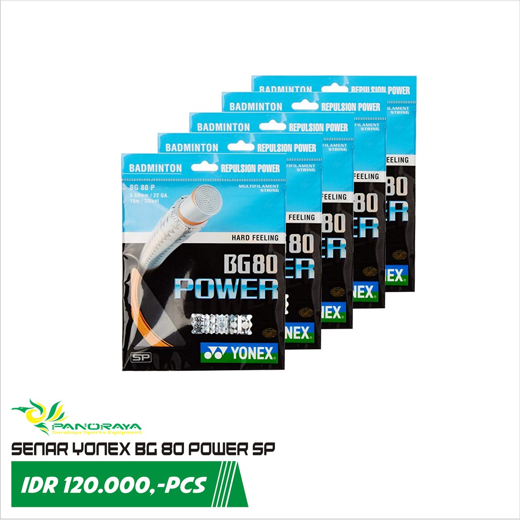 SENAR BADMINTON BULUTANGKIS YONEX BG 80 POWER BG80 POWER ORI