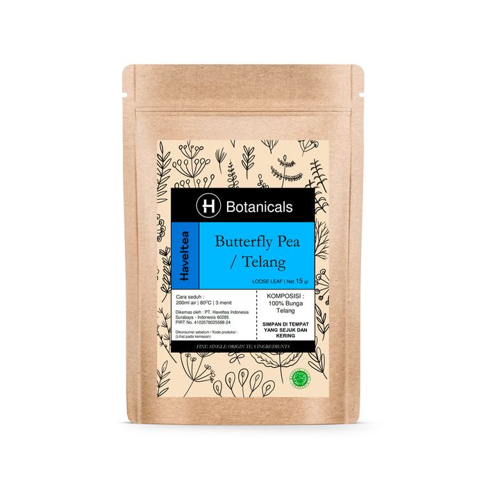 

Teh-Daun- Teh Bunga Telang Kering Murni | Dried Butterfly Pea | Haveltea | 15Gr -Daun-Teh 800 Teh-
