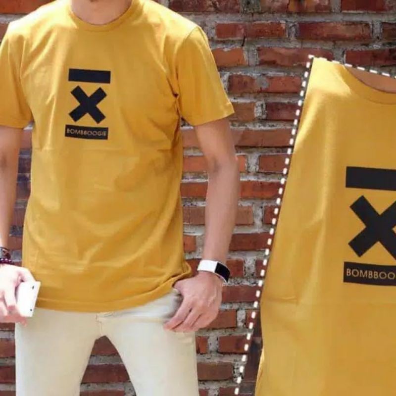 kaos boombogie original/kaos distro-Kuning x..