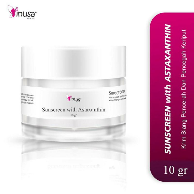 Krim Siang Day Cream Sunscreen Astaxantin Inusa Skincare