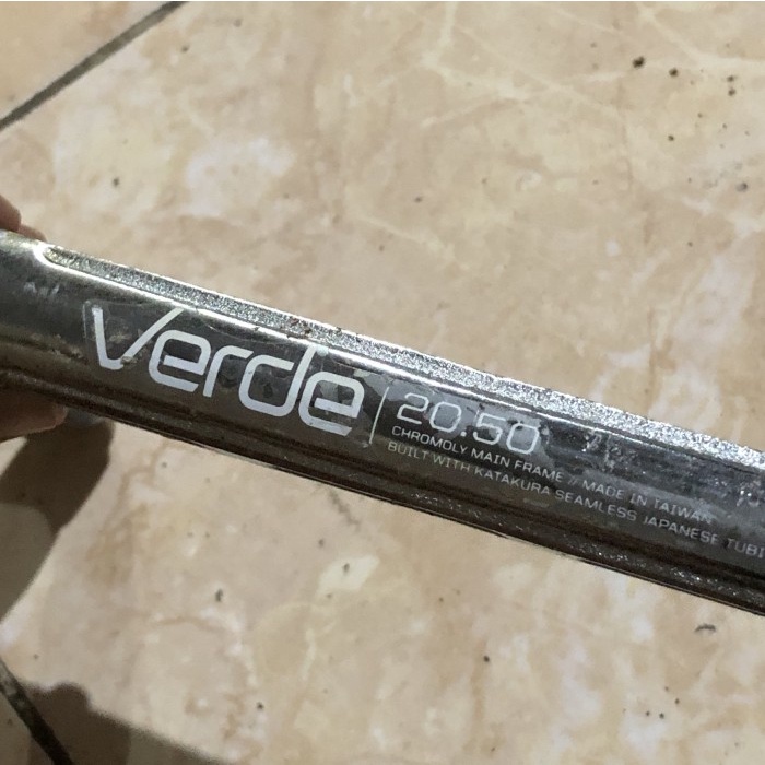 CRANK GIR LANGSUNG BMX MERK VERDE CHROME ORIGINAL CROMOLY NOS 175MM