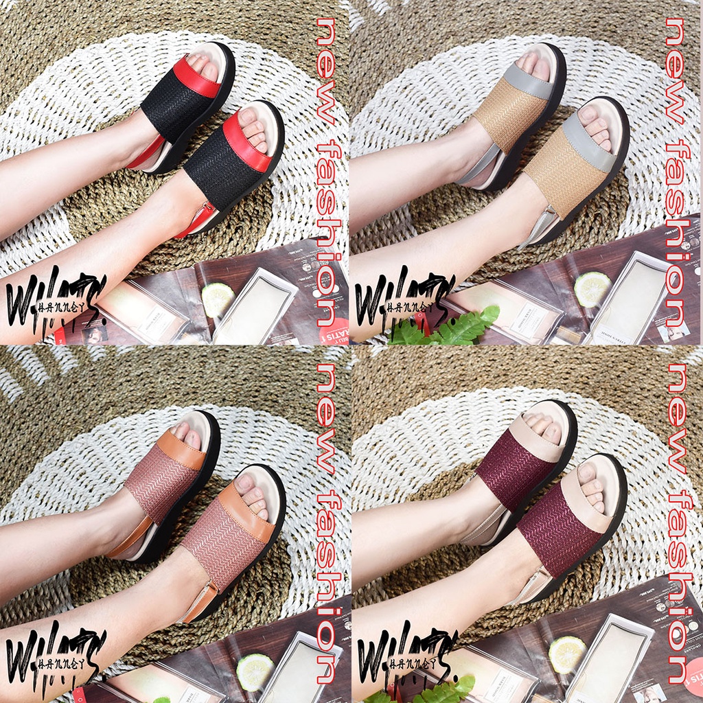 sandal wanita wedges sandal wanita trend 2021 sandal wanita korea