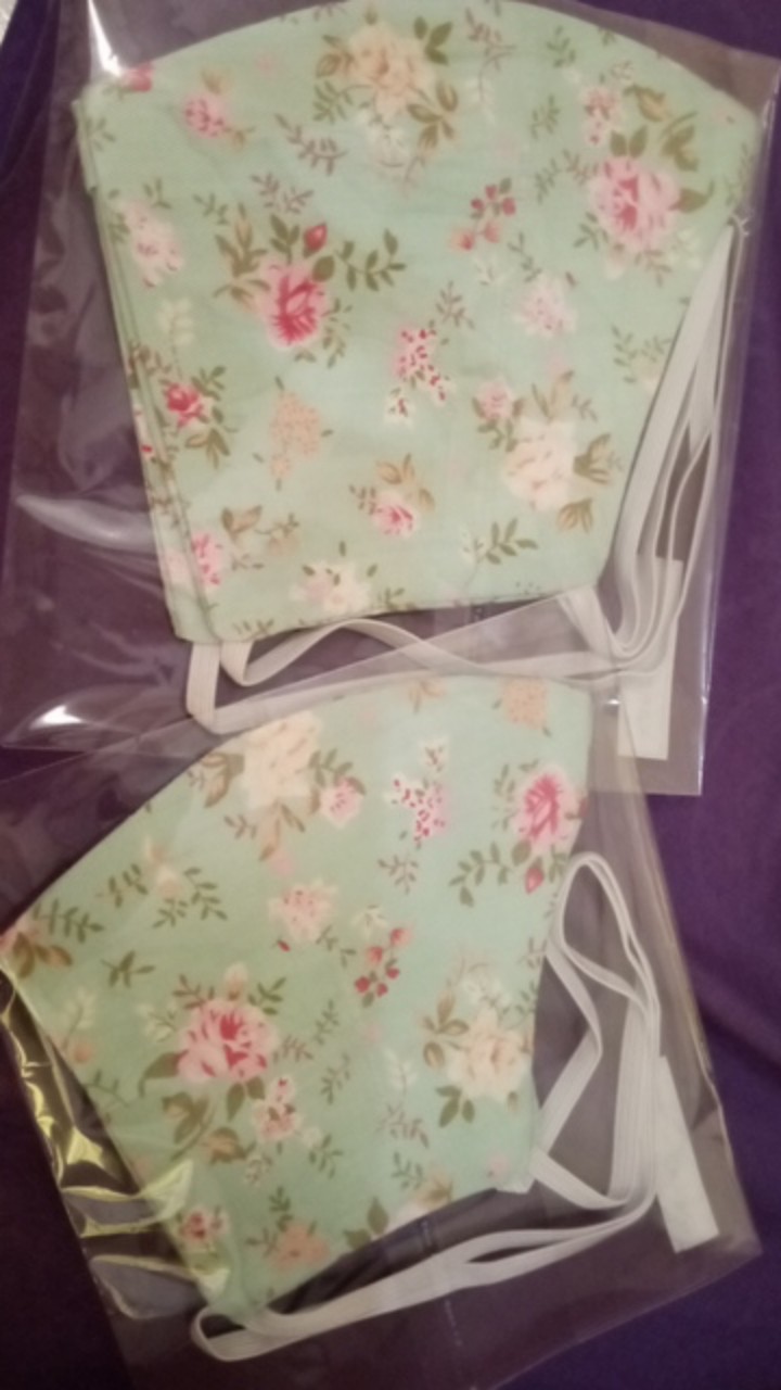 Masker Kain Katun Anak Dan Ibu_masker Kain Couple Anak Ibu_bisa Pilih Masker Headloop Atau Earloop