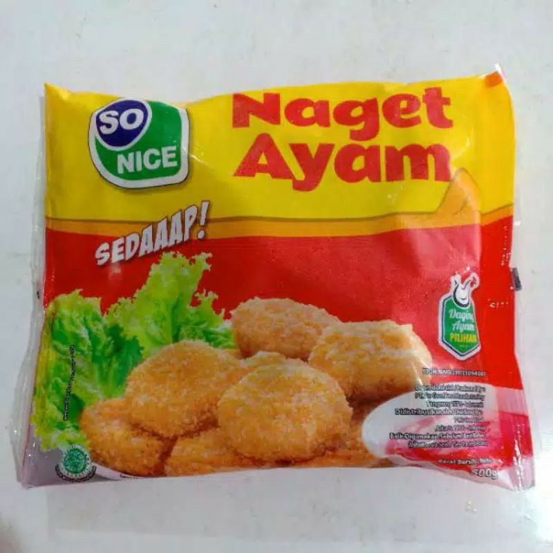 

So Nice Nugget Ayam / Nugget stick 250gr