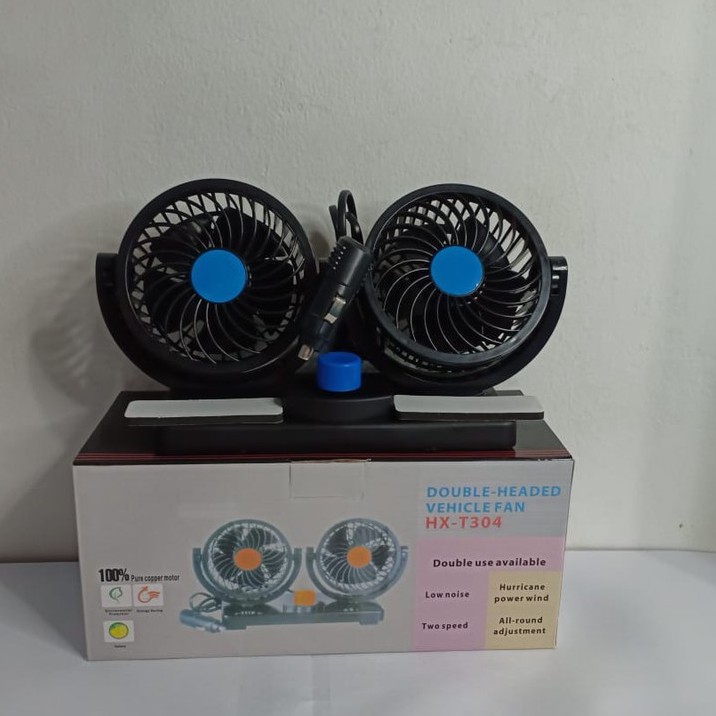 { OMG } KIPAS ANGIN DOUBLE HEADED VEHICLE FAN HX T303