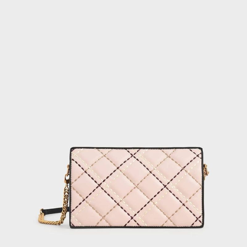 CK Quilted Long Wallet