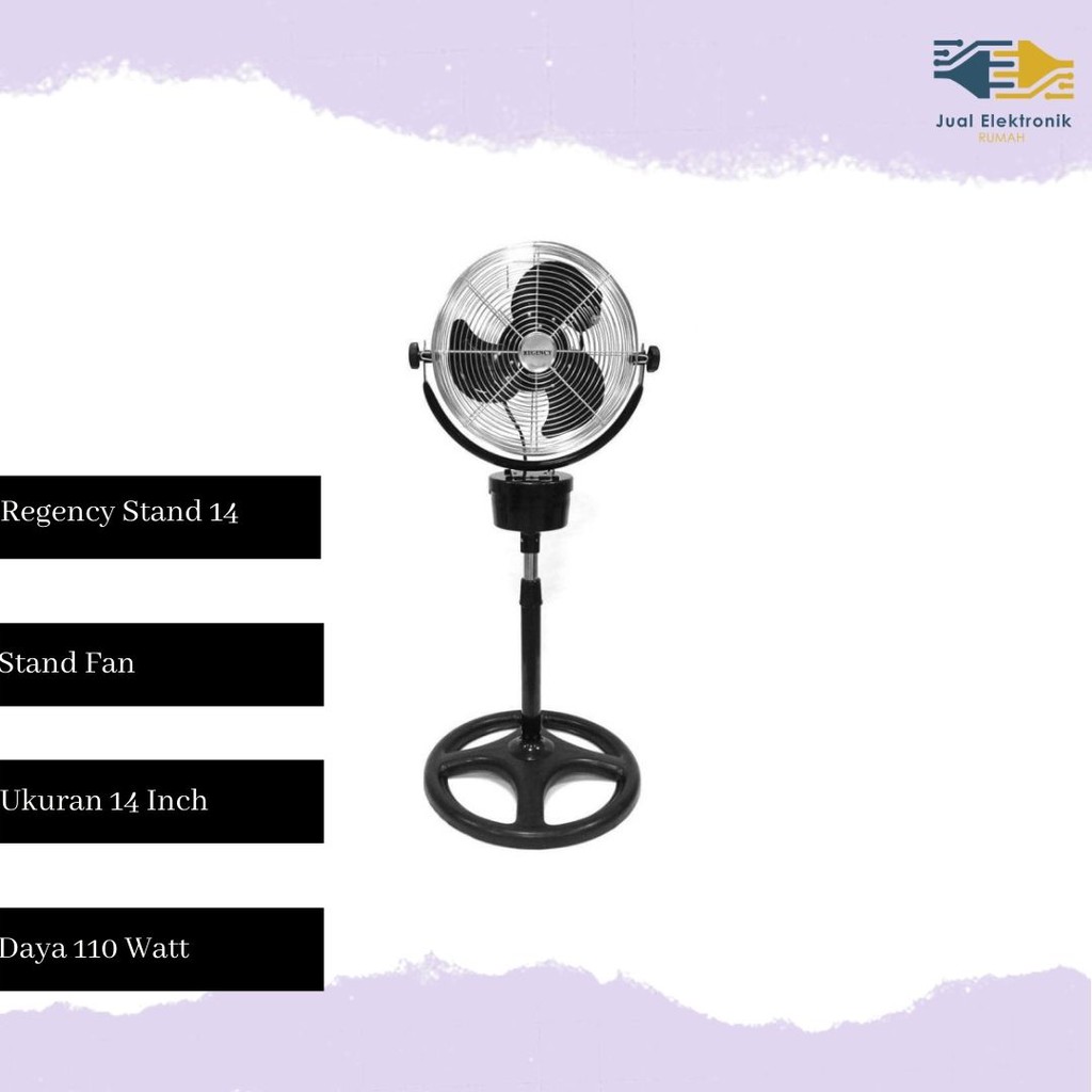 Tornado Stand Fan Swing Kipas Angin Berdiri Regency Stand 14 Nomor 1