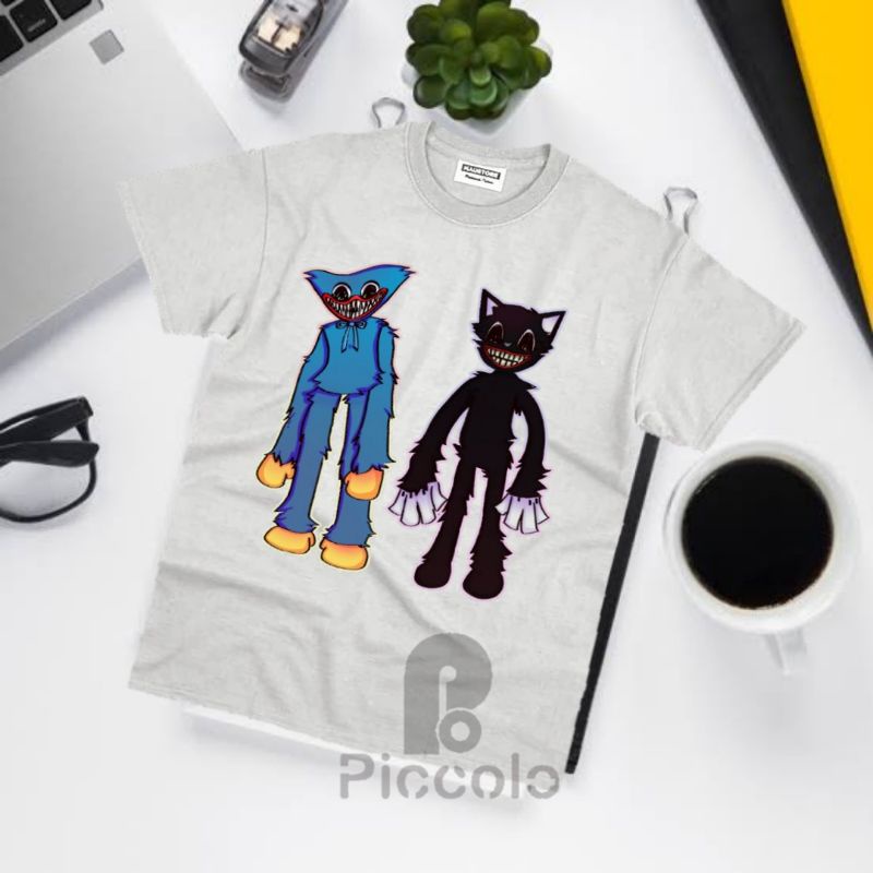 baju kaos anak huggy wuggy lengan pendek