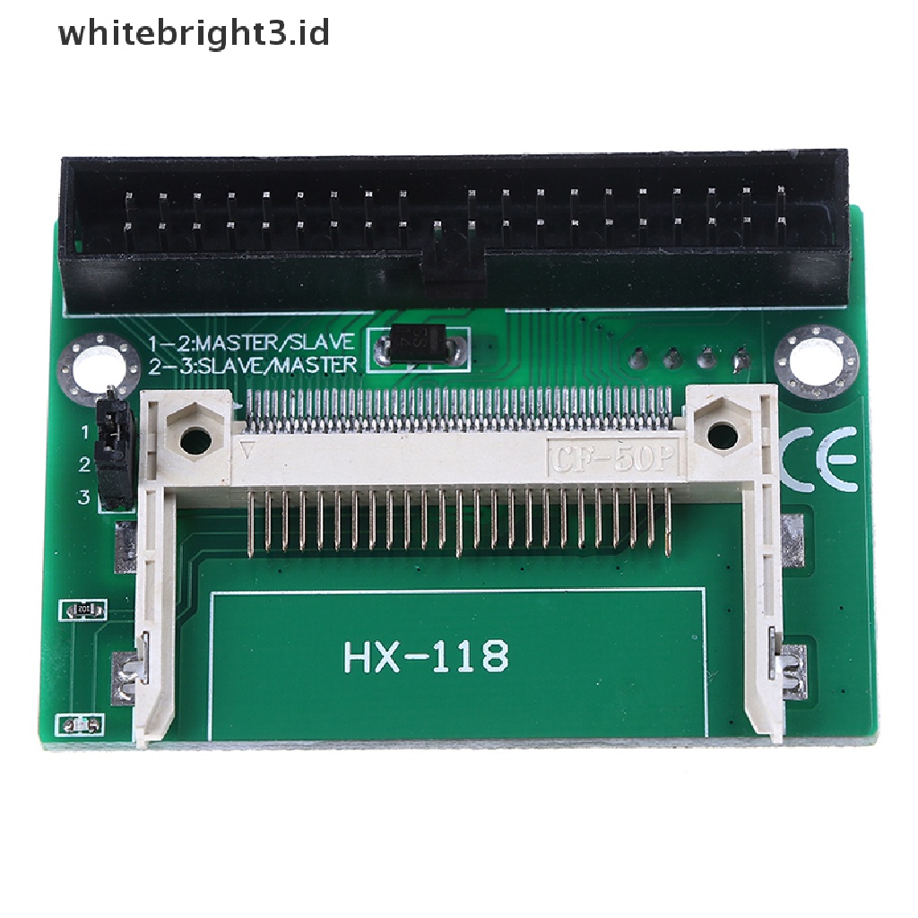 (whitebright3.id) 1pc Kartu adapter CF Ke 3.5 IDE 40Pin Male