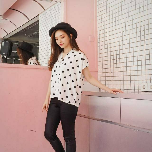 Minky Polka Blouse