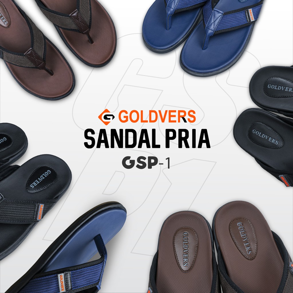 Sandal Jepit Pria Sandal Wanita Goldvers Best Quality Import Sendal Santai Cowok - Goldiesbags